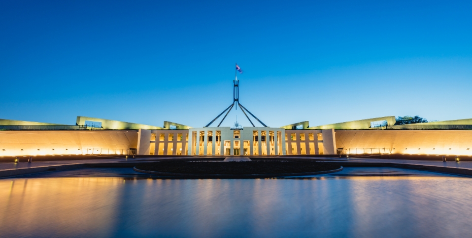 Canberra at dusk
