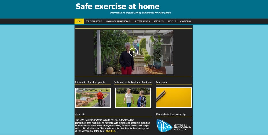 Helping older people stay active at home