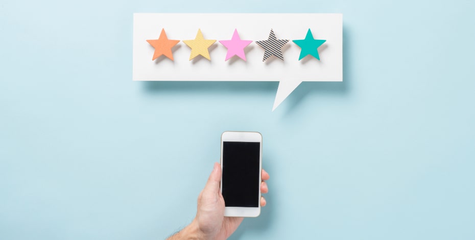 Select, review, rate