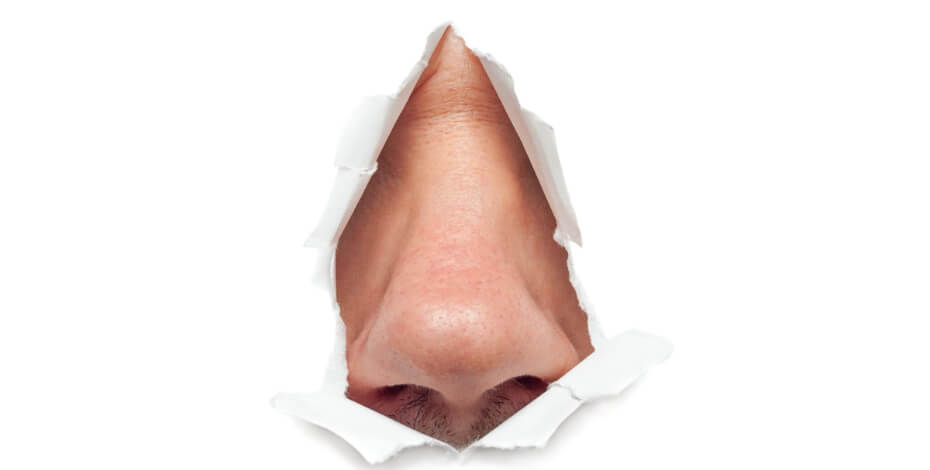 Sticking your nose in